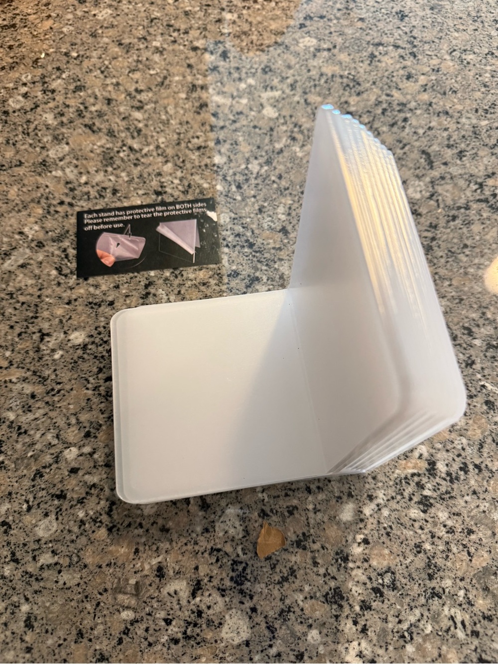 Set of 9 acrylic bookends